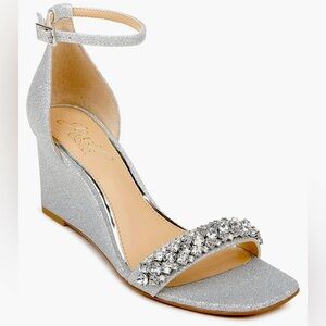 Badgley Mischka Crystal bridal wedge